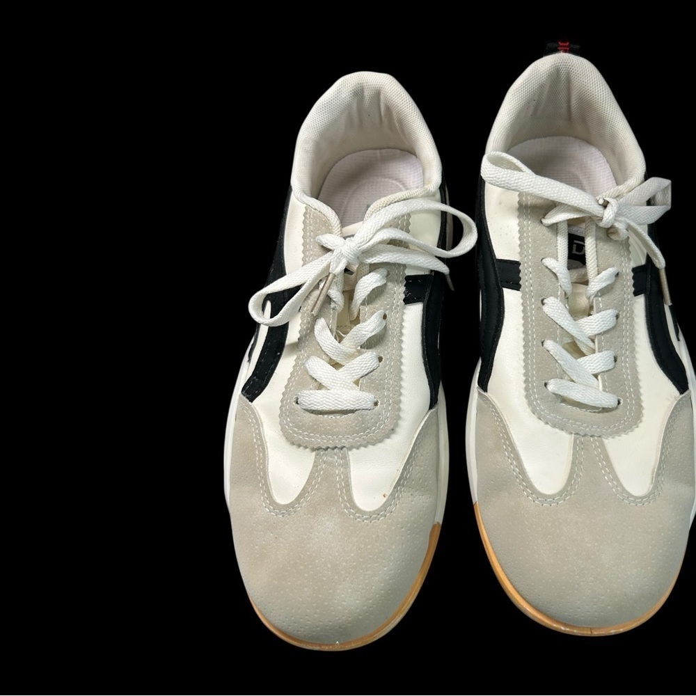 DF DE FLORANCE Cloudea™ women’s Sneakers Size 9.5 tan/ beige and white - Picture 8 of 15
